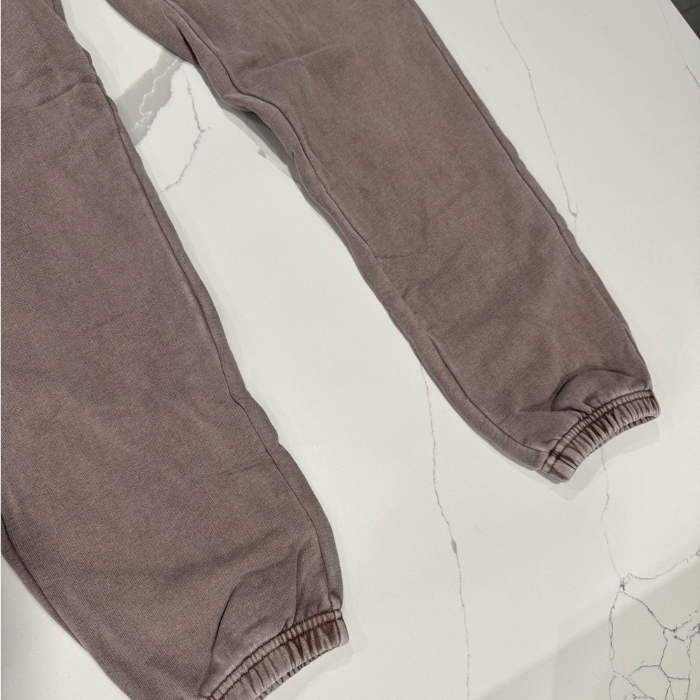 Kith Washed Brown Cropped Sweatshirt and Joggers Set - Picture 3 of 4